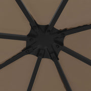 Cenador gris taupe 3x3 m v6761 - Vetonek