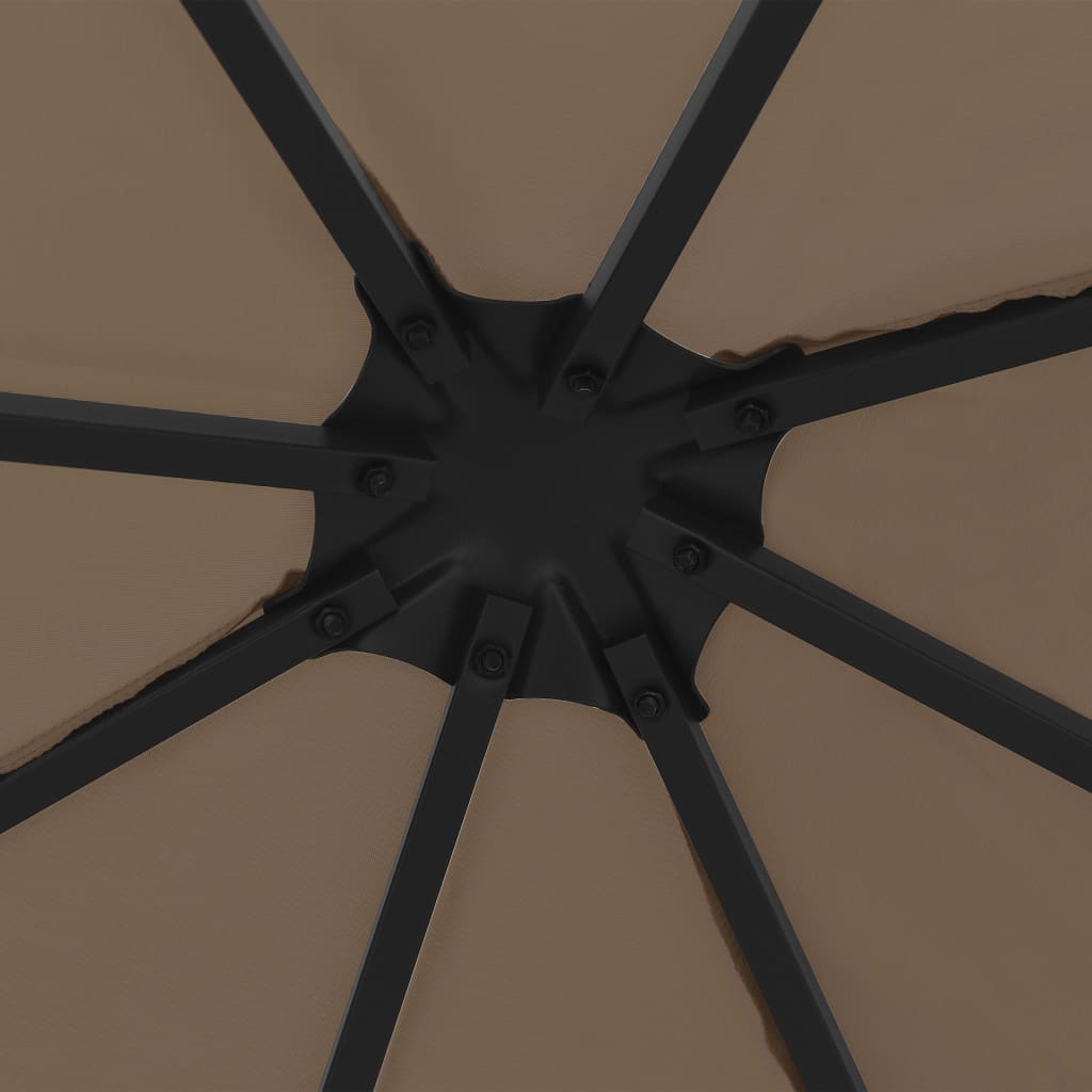 Cenador gris taupe 3x3 m v6761 - Vetonek