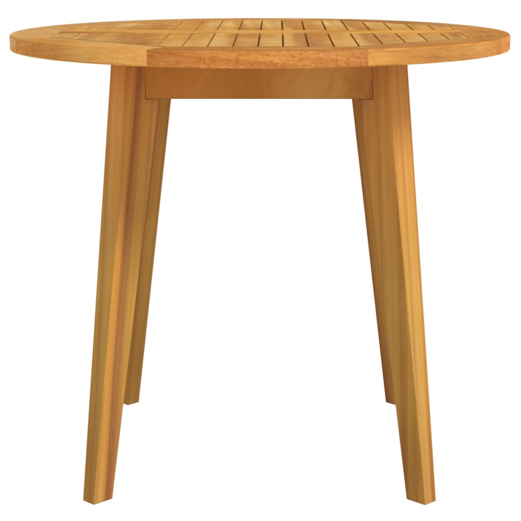 Acacia solid wooden garden table Ø85x75 cm