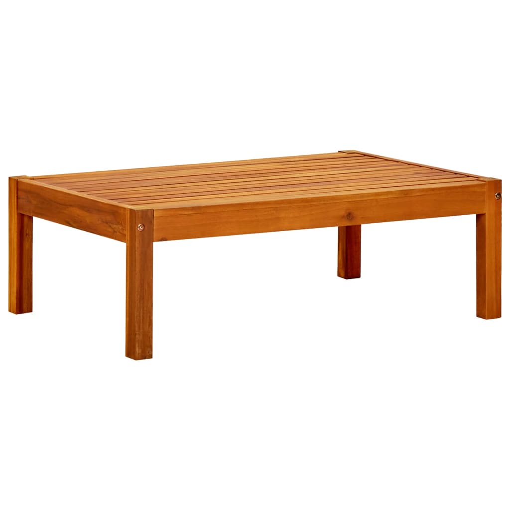 Vetonek Mesa de jardín de madera de acacia maciza 85x57x29 cm