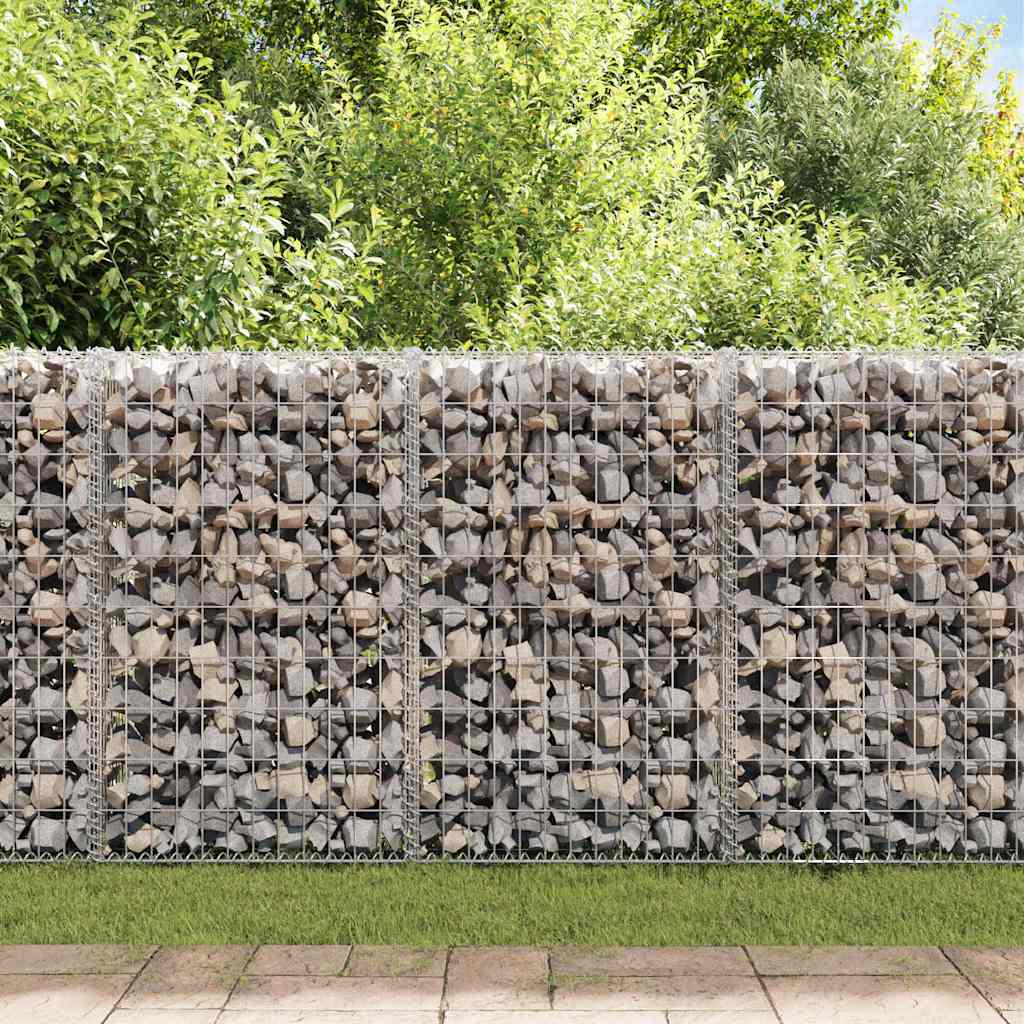 Muro de gaviones con cubiertas acero galvanizado 300x30x100 cm