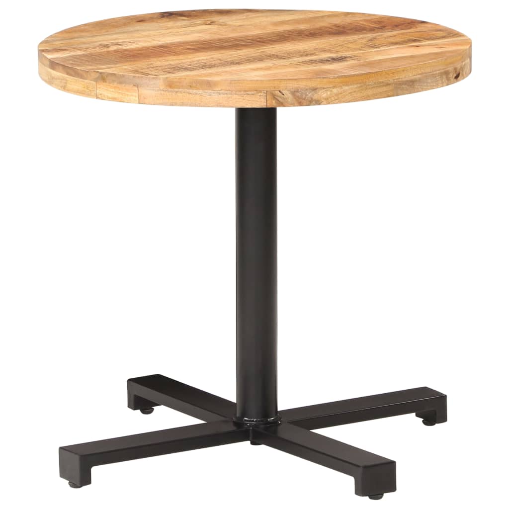 Round bistro table rough mango wood Ø80x75 cm