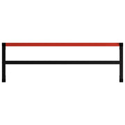 Black and red metal workbench structure 175x57x79 cm V1567 Vetonek