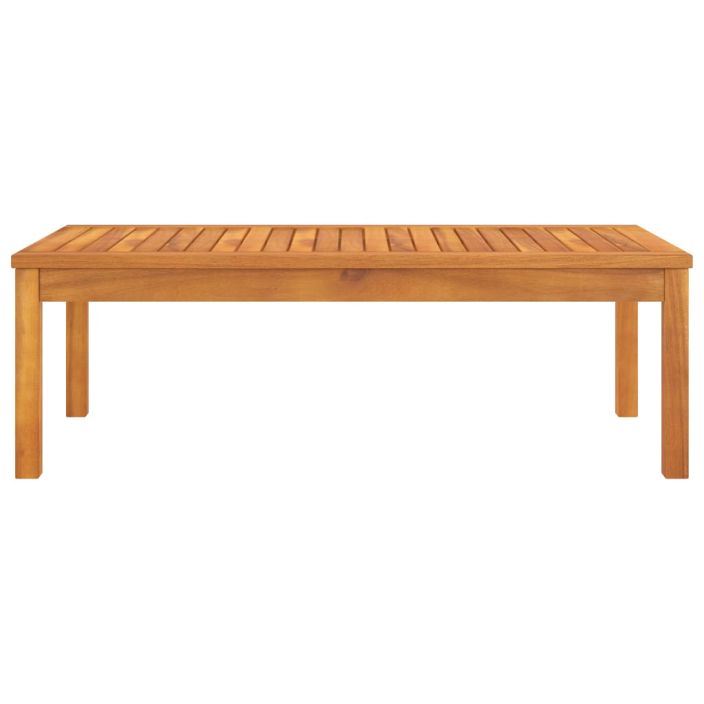 Mesa de centro de madera maciza de acacia 100x50x33 cm vidaXL