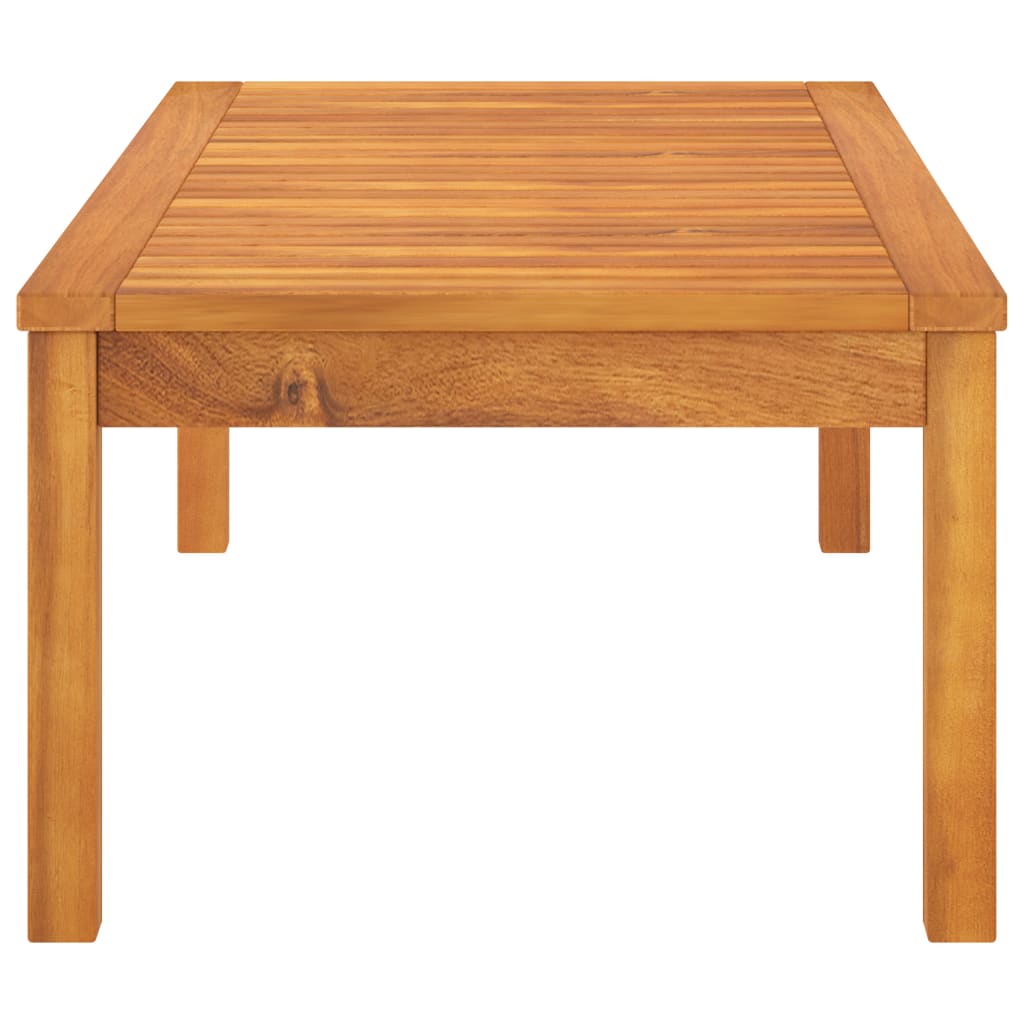 Mesa de centro de madera maciza de acacia 100x50x33 cm vidaXL