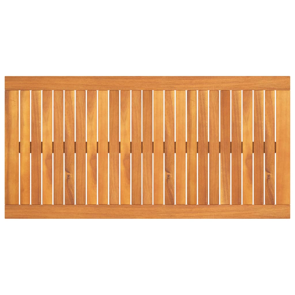 Mesa de centro de madera maciza de acacia 100x50x33 cm vidaXL