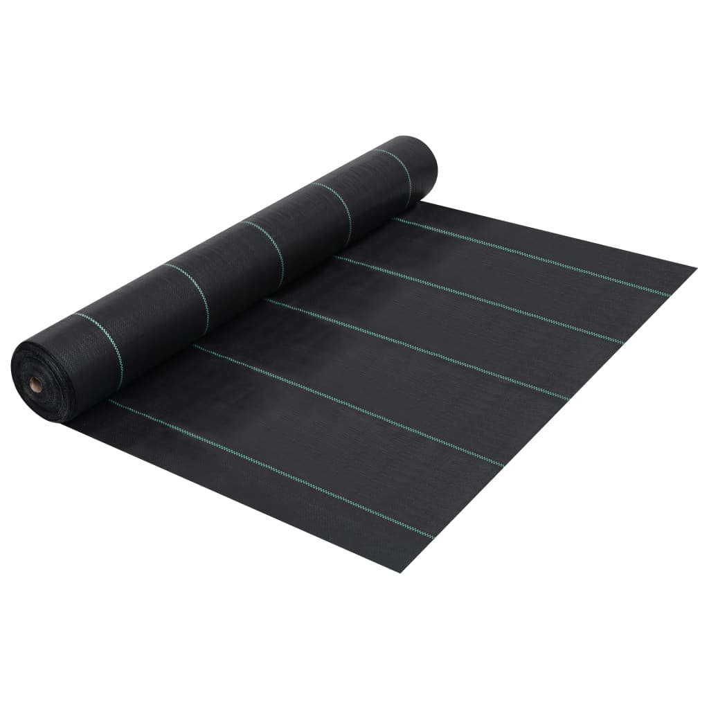 Vetonek Estera de control de malezas y raíces PP negro 2x5 m