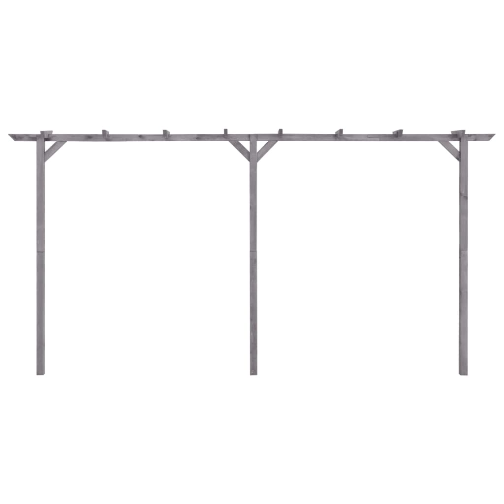 Pérgola de jardín de madera de pino impregnada 400x40x205 cm