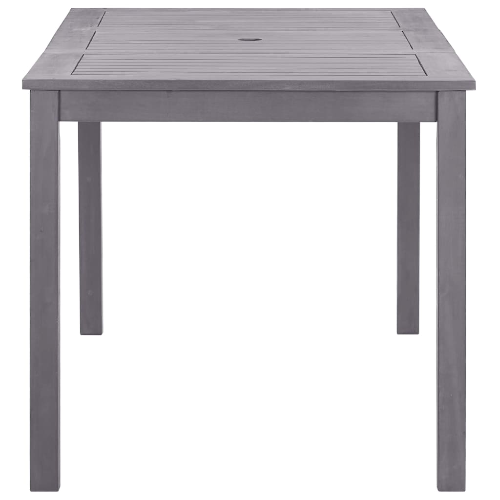 Tavolo da giardino in legno grigio lavaggio 140x80x74 cm