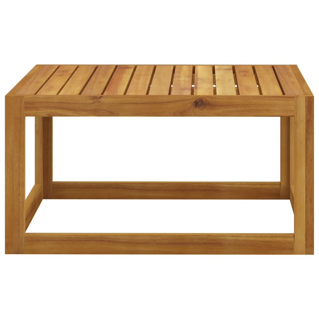 Mesa de centro de madera maciza de acacia 68x68x29 cm