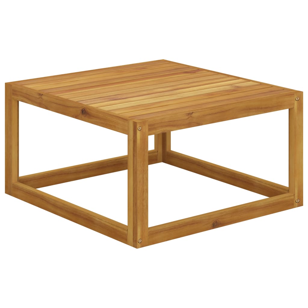 Vetonek Mesa de centro de madera maciza de acacia 68x68x29 cm