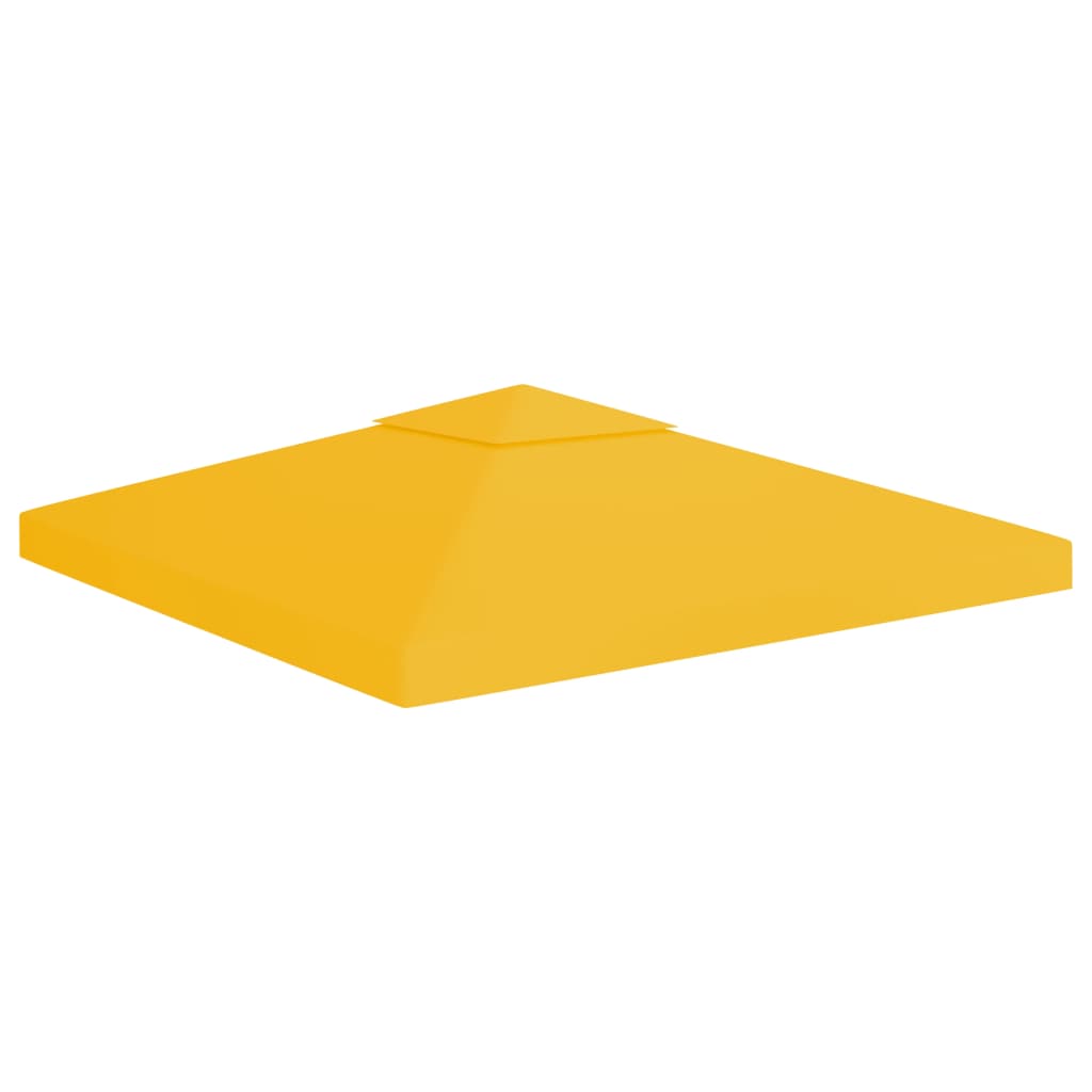 Vetonek Toldo de cenador 2 niveles 310 g/m² 3x3 m amarillo