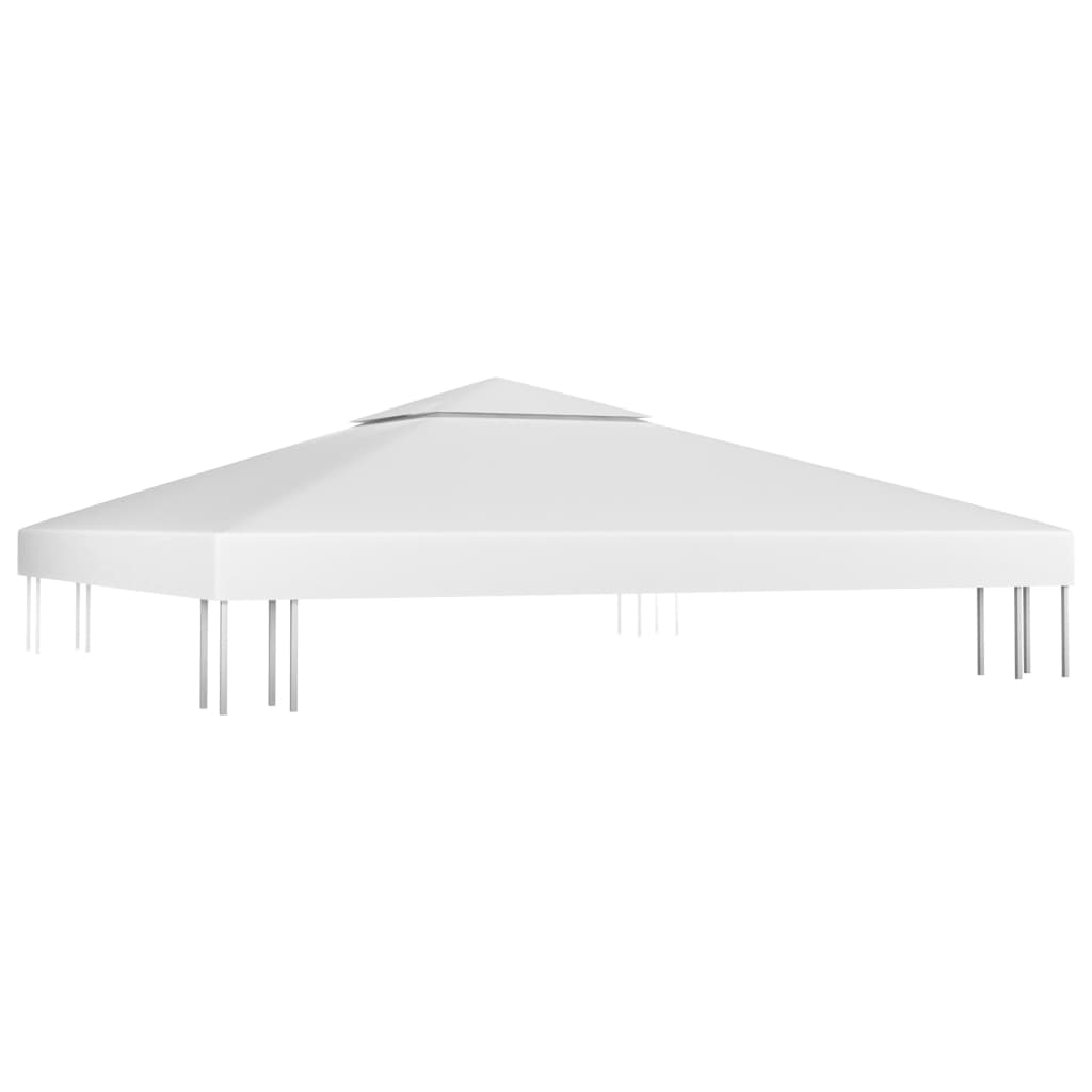 Toldo de cenador 2 niveles 310 g/m² 3x3 m blanco