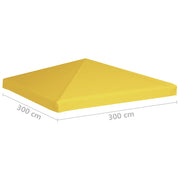 Toldo de cenador 270 g/m² 3x3 m amarillo v5909 - Vetonek
