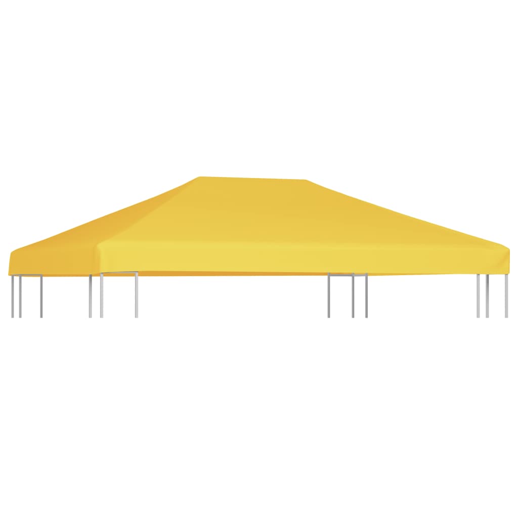 Cenador toldo 270 g/m² 4x3 m amarelo