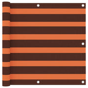 Toldo para balcón tela oxford naranja y marrón 90x300 cm v7415 Vetonek