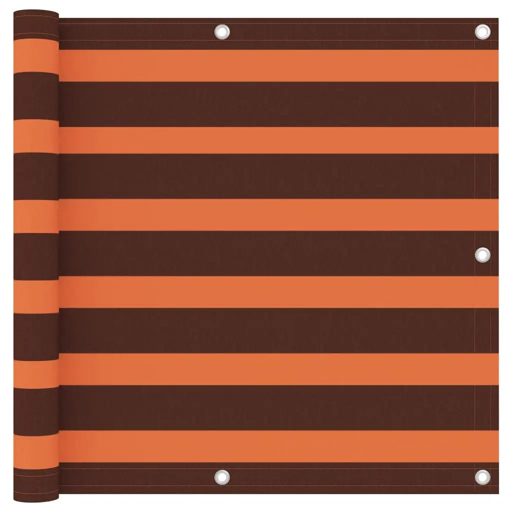 Toldo para balcón tela oxford naranja y marrón 90x300 cm v7415 Vetonek