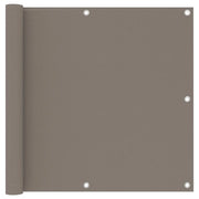 Toldo para balcón de tela oxford gris taupe 90x300 cm v7897 Vetonek