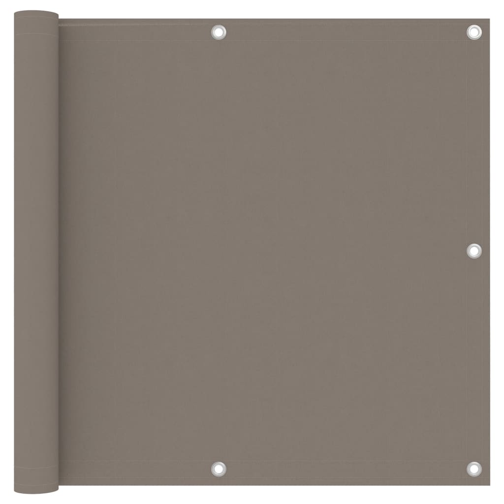 Vetonek Toldo para balcón de tela oxford gris taupe 90x500 cm