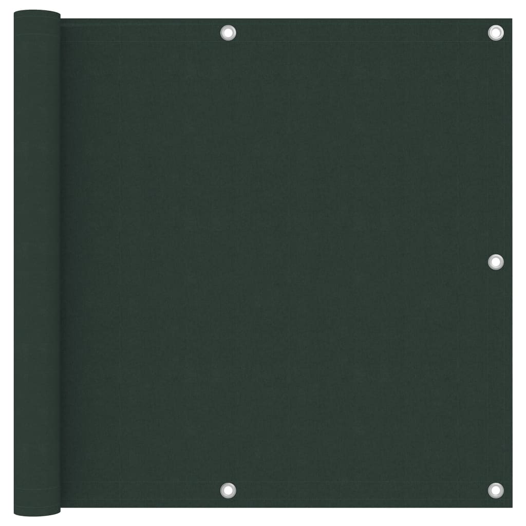 Vetonek Toldo para balcón tela oxford verde oscuro 90x500 cm