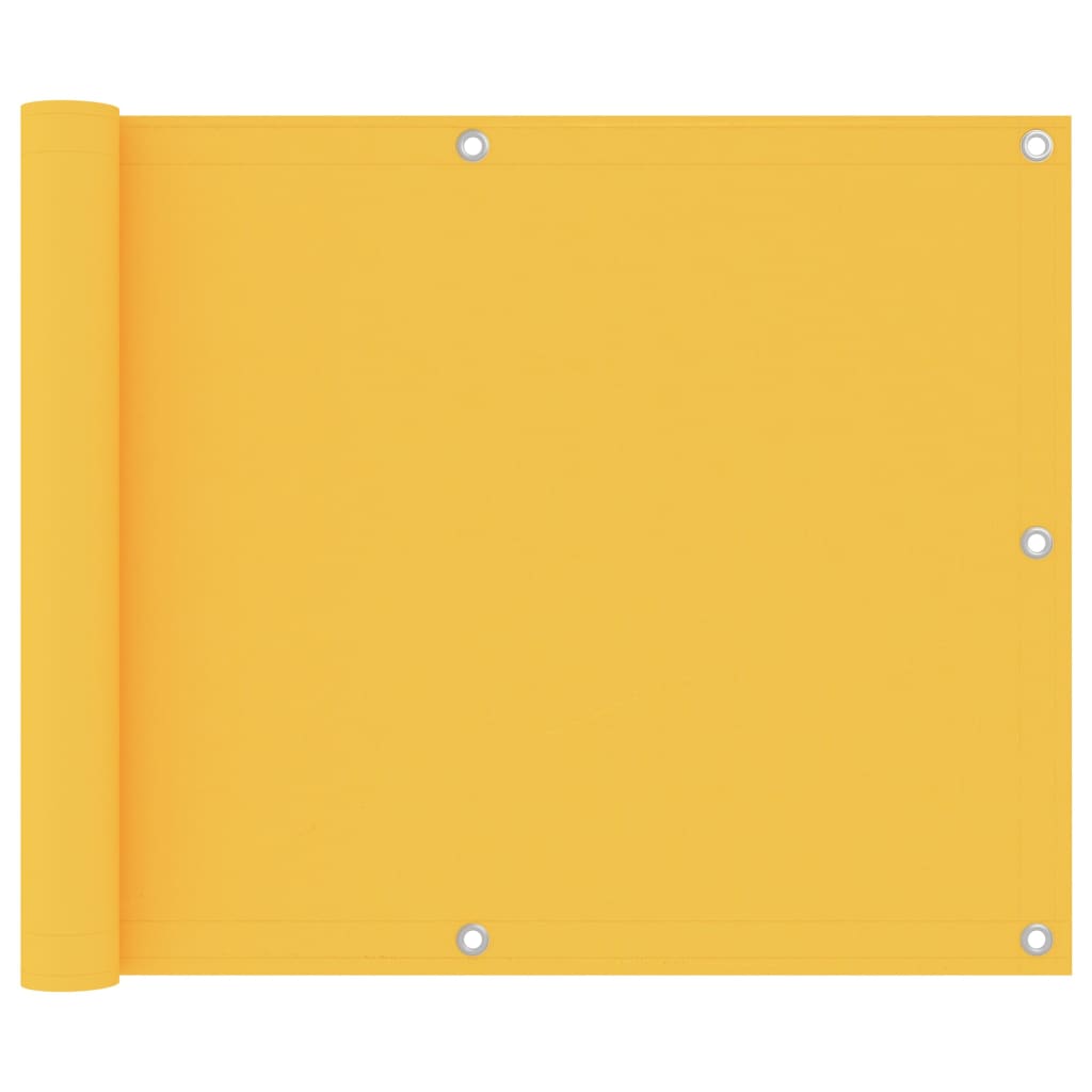 Vetonek Toldo para balcón tela oxford amarillo 75x500 cm