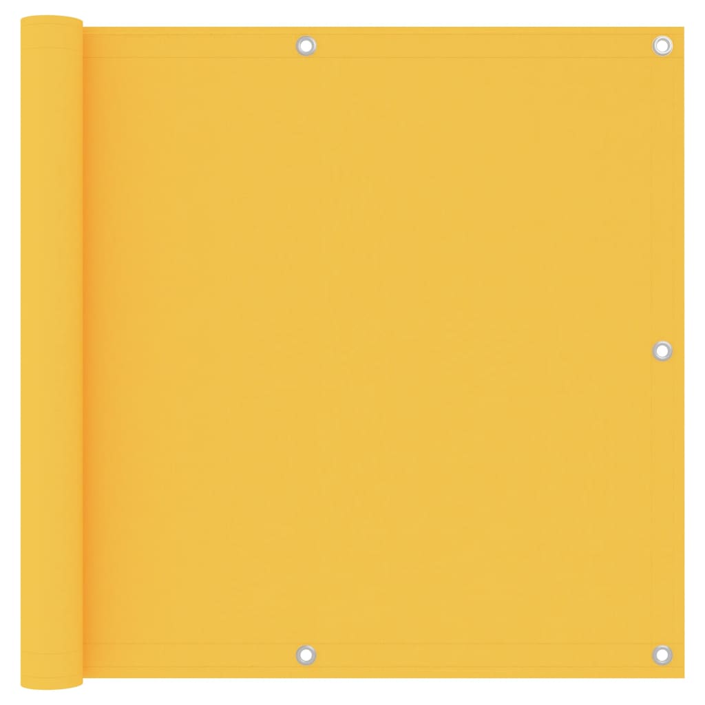 Vetonek Toldo para balcón tela oxford amarillo 90x500 cm