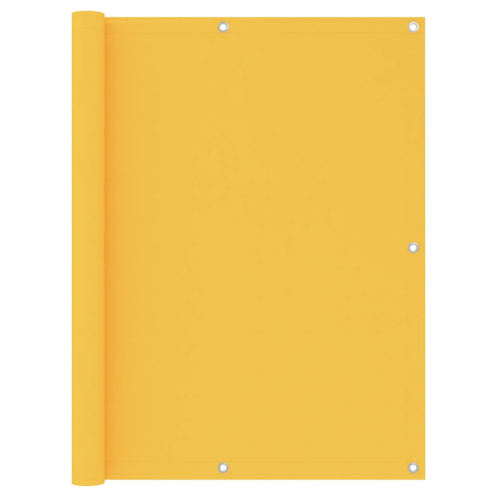 Vetonek Toldo para balcón de tela oxford amarillo 120x600 cm