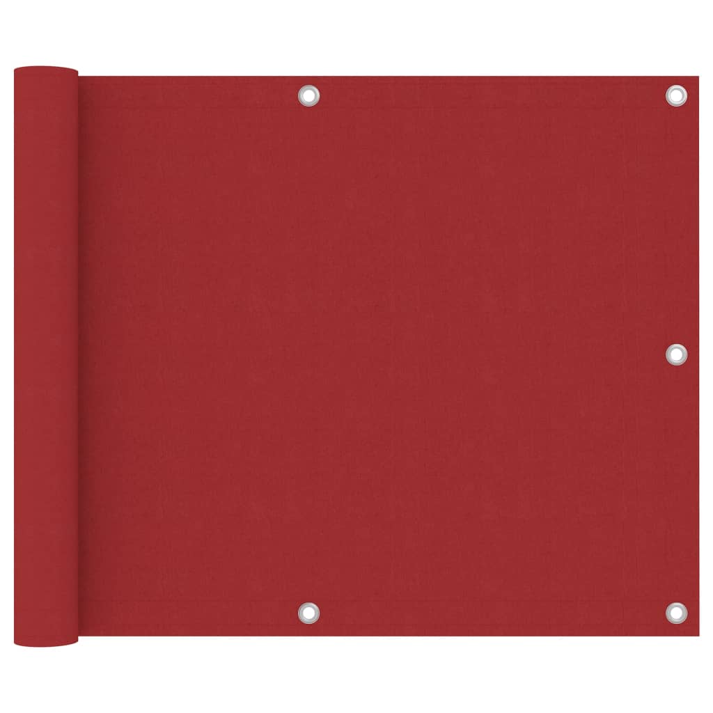 Vetonek Toldo para balcón tela oxford rojo 75x500 cm