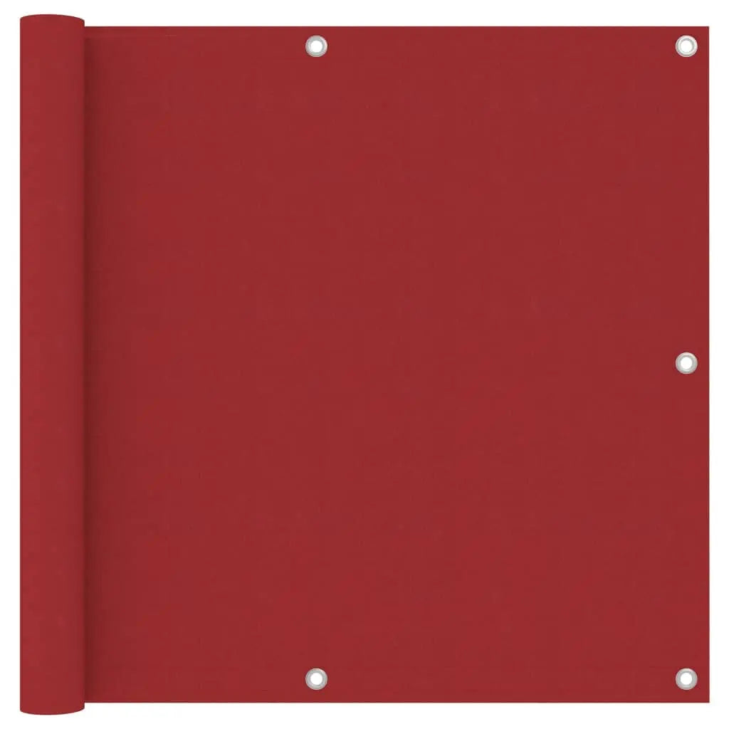 Toldo para balcón tela oxford rojo 90x300 cm v8375 Vetonek