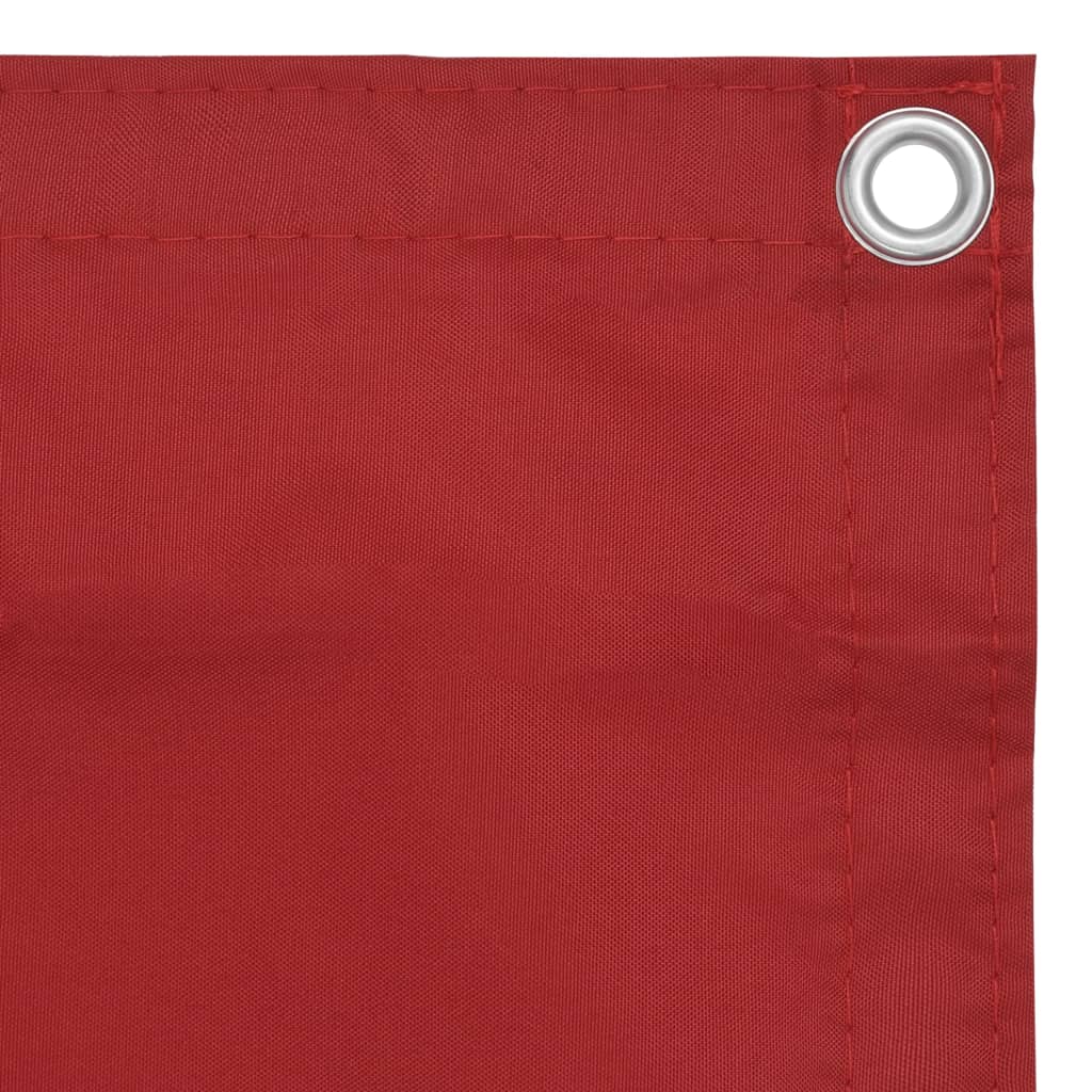 Toldo para balcón tela oxford rojo 90x500 cm vidaXL