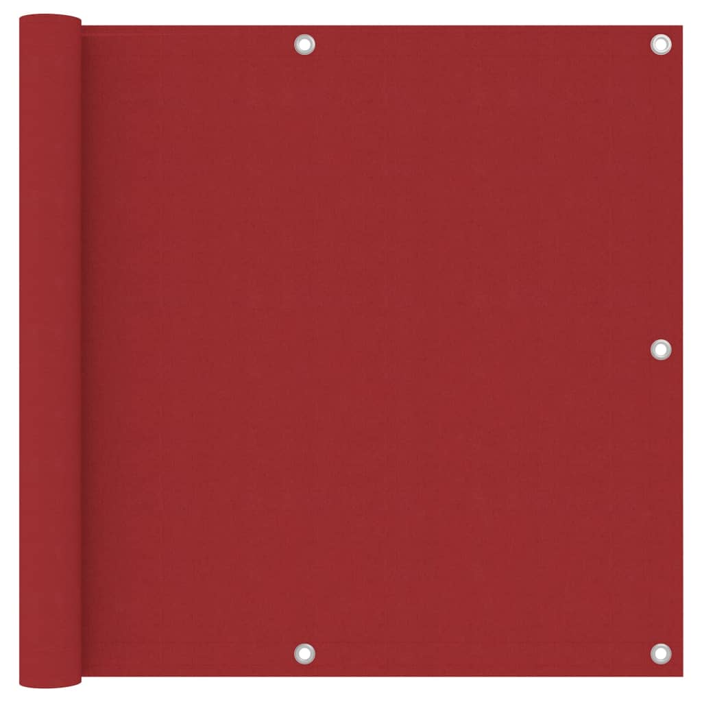 Vetonek Toldo para balcón tela oxford rojo 90x500 cm