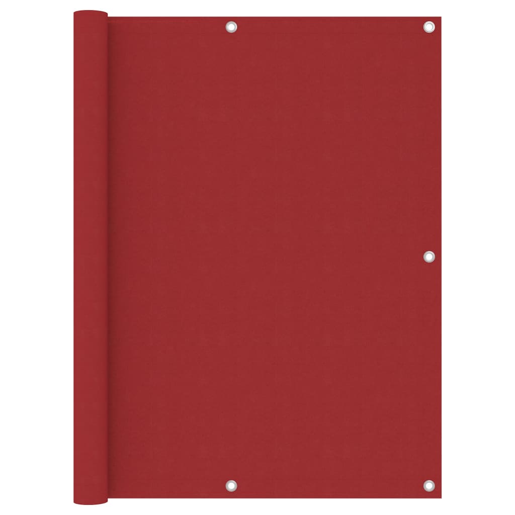 Vetonek Toldo para balcón de tela oxford rojo 120x500 cm