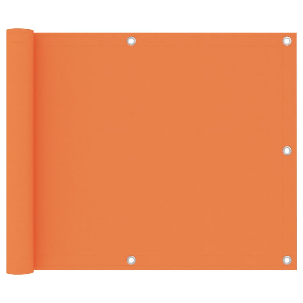 Vetonek Toldo para balcón de tela oxford naranja 75x600 cm