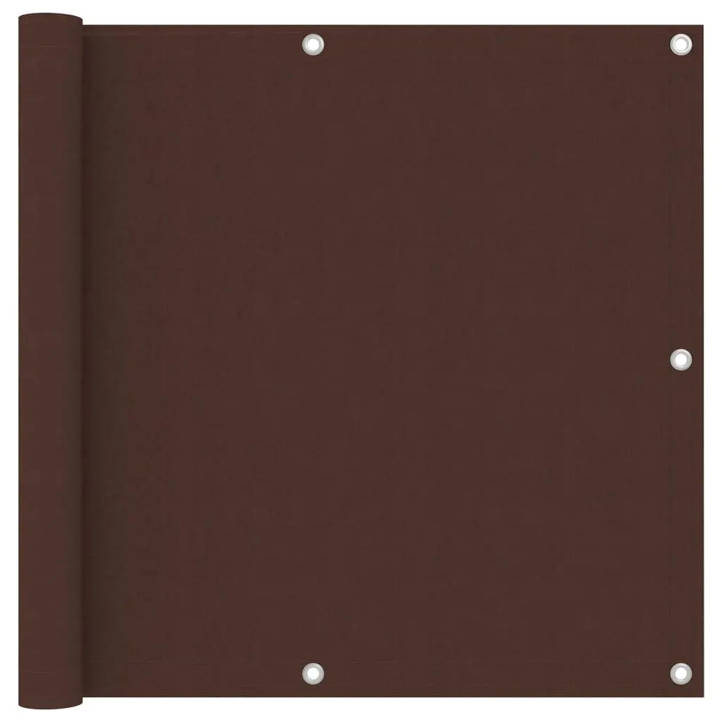 Toldo para balcón tela oxford marrón 90x300 cm v8733 Vetonek