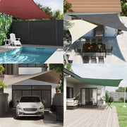 Toldo vela triangular tela oxford gris antracita 2,5x2,5x3,5 m v9150 - Vetonek