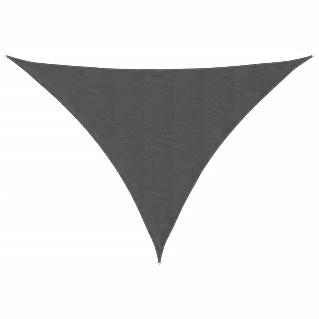 Toldo vela triangular tela oxford gris antracita 3,5x3,5x4,9 m v9211 Vetonek
