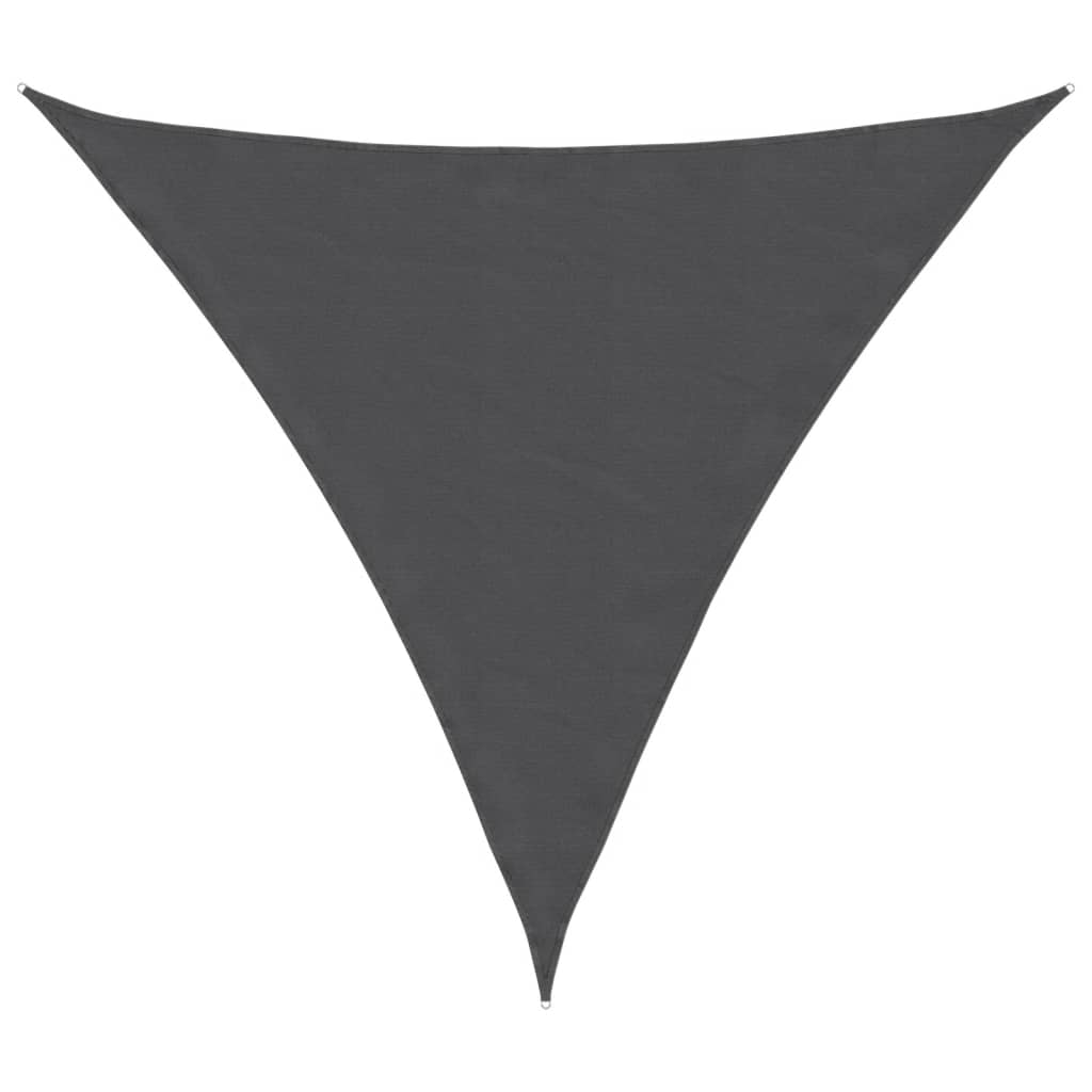 Toldo vela triangular tela oxford gris antracita 4,5x4,5x4,5 m v9242 - Vetonek