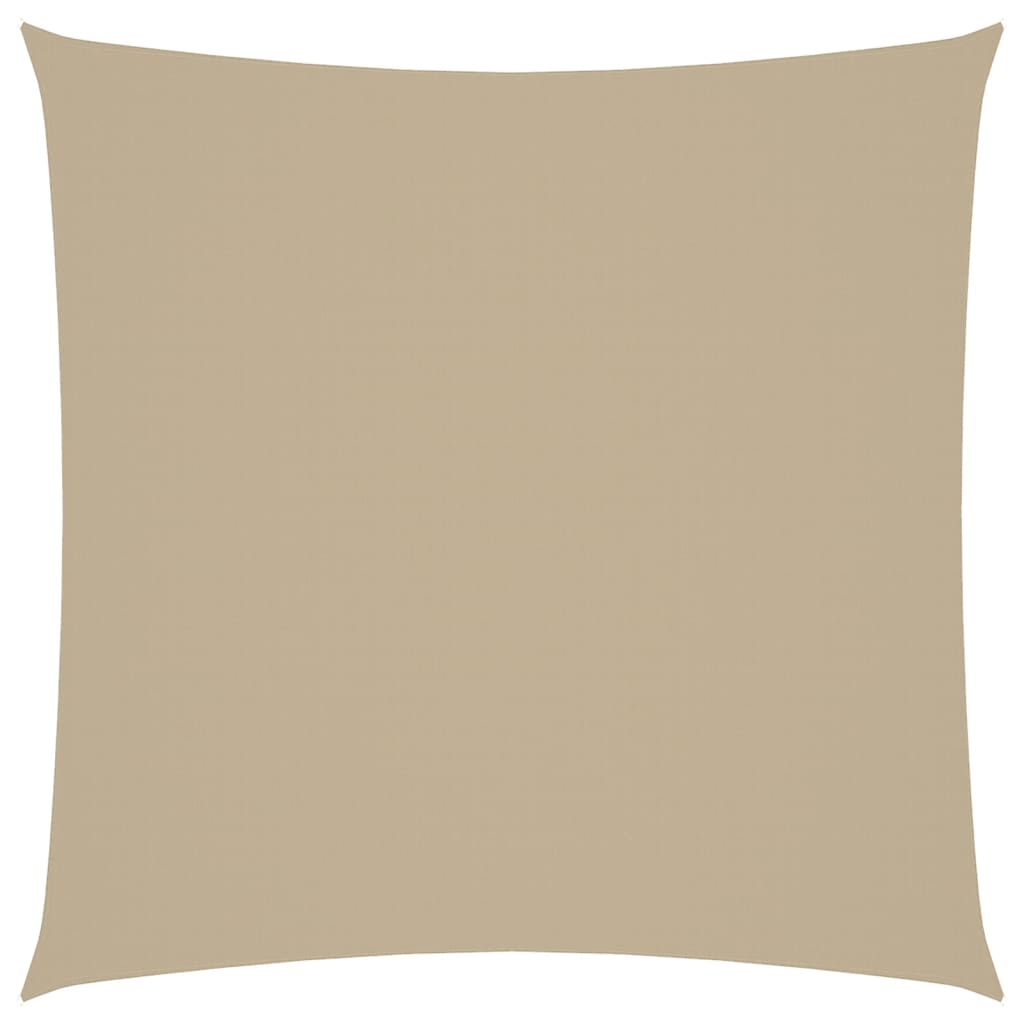 Vetonek Toldo de vela cuadrado tela Oxford beige 2,5x2,5 m