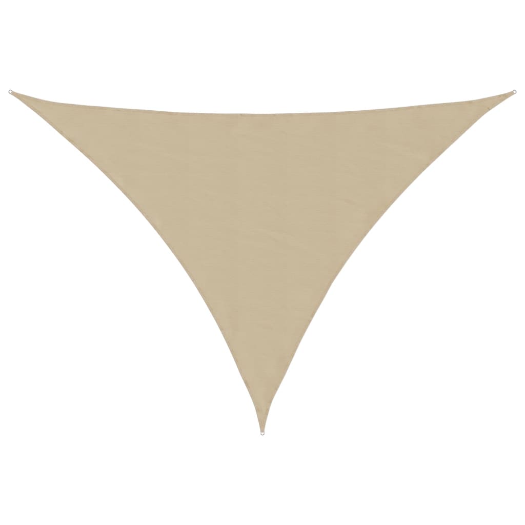 Vetonek Toldo de vela triangular tela Oxford beige 2,5x2,5x3,5 m