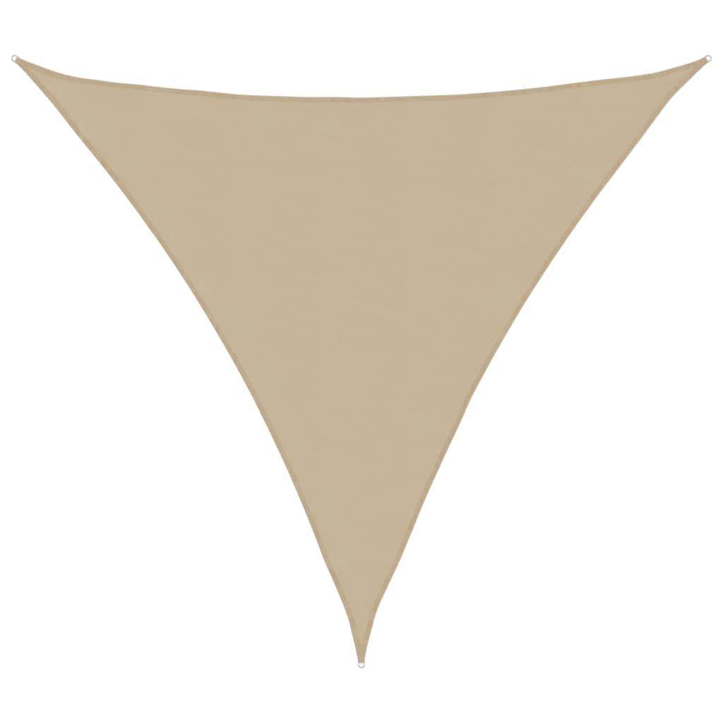 Vetonek Toldo de vela triangular tela Oxford beige 3x3x3 m