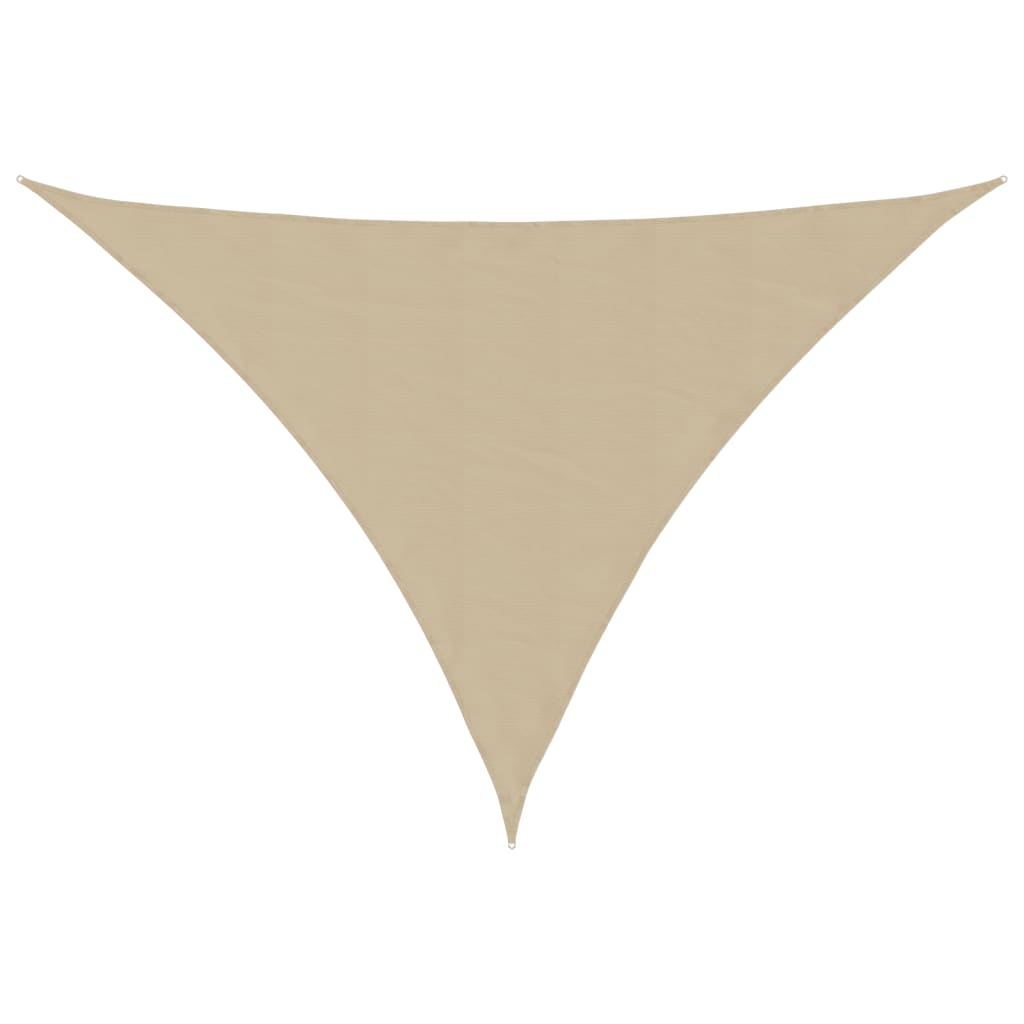 Vetonek Toldo de vela triangular tela Oxford beige 4x4x5,8 m