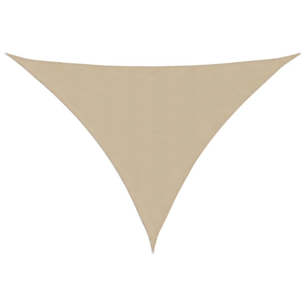 Vetonek Toldo de vela triangular tela Oxford beige 4x5x5 m