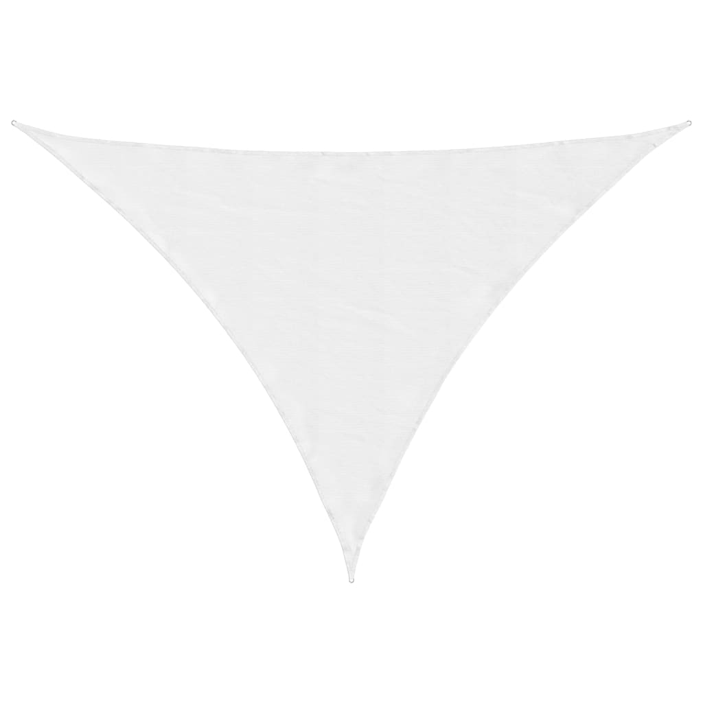 Toldo de vela triangular tela Oxford blanco 3,5x3,5x4,9 m vidaXL