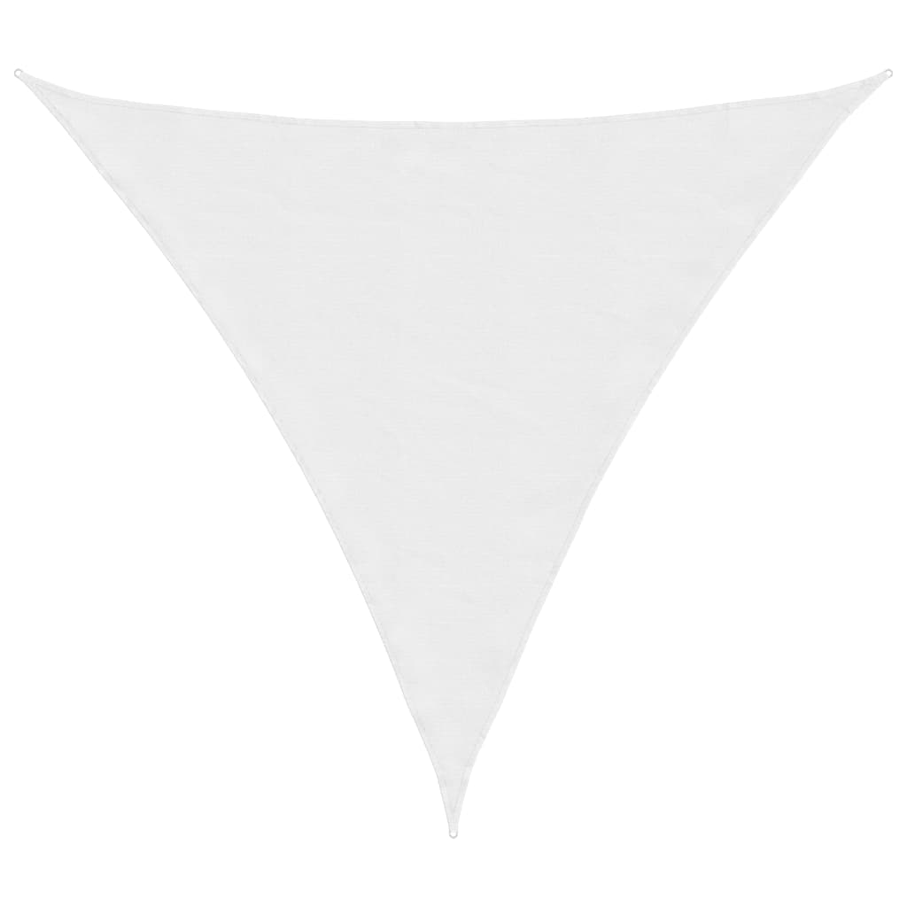 Vetonek Toldo de vela triangular tela Oxford blanco 4x4x4 m