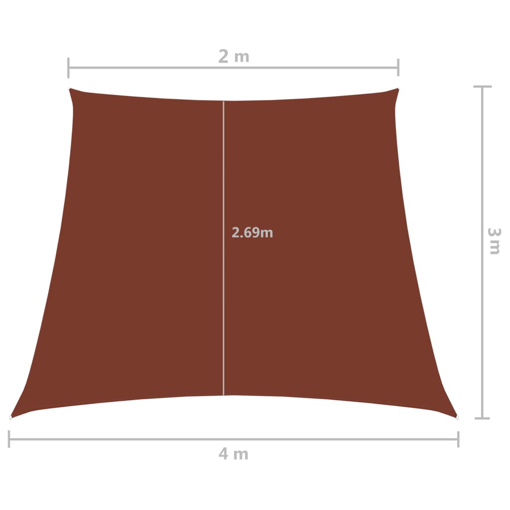 Trapezoidaler -Marke Oxford Terrakotta 2/4x3 m