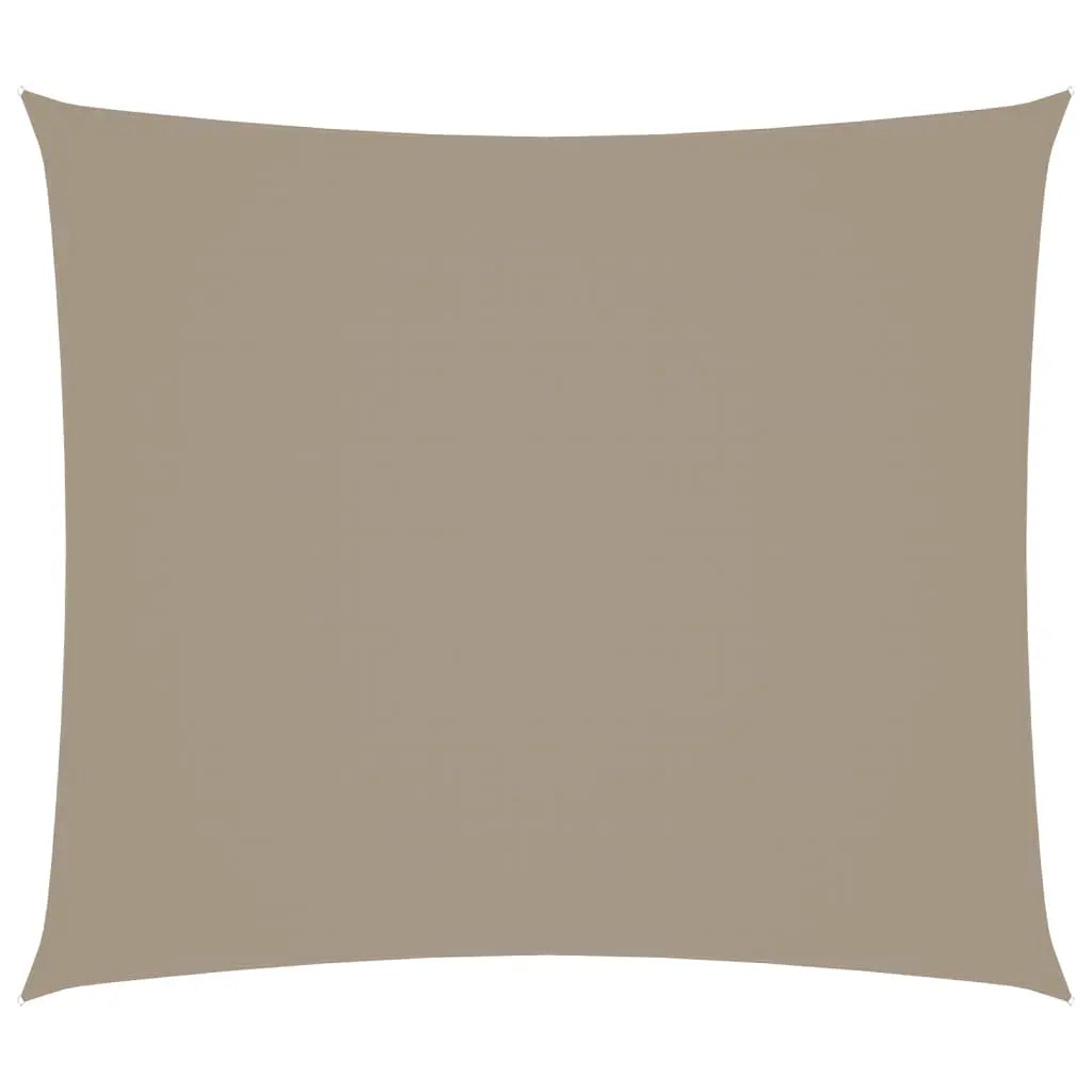 Vetonek Toldo de vela rectangular tela Oxford gris taupe 2,5x3 m