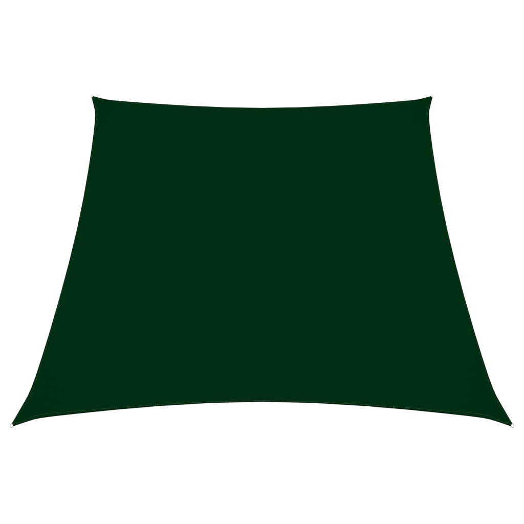 Vetonek Toldo de vela tela oxford trapecio verde oscuro 2/4x3 m