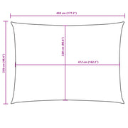 Toldo de vela retangular tecido Oxford azul 2,5x4,5 m V2846 Vetonek