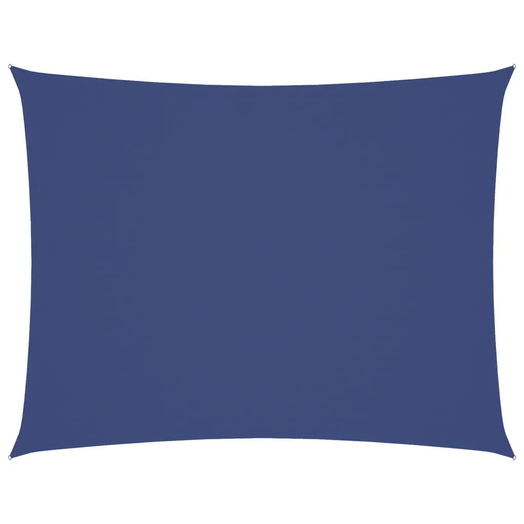 Toldo de vela rectangular de tela oxford azul 5x6 m V2952 Vetonek