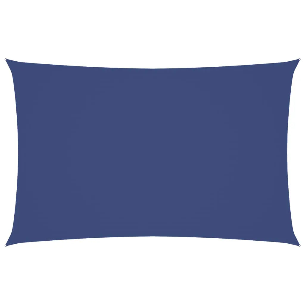 Toldo de vela rectangular tela Oxford azul 5x8 m V2976 Vetonek